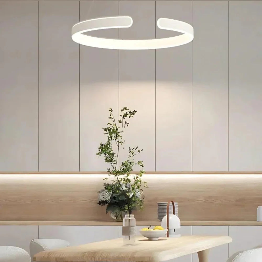 Circular Style Nordic Fused Aluminum Pendant Light