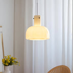 Nordic Flower Shaped Glass Pendant Light