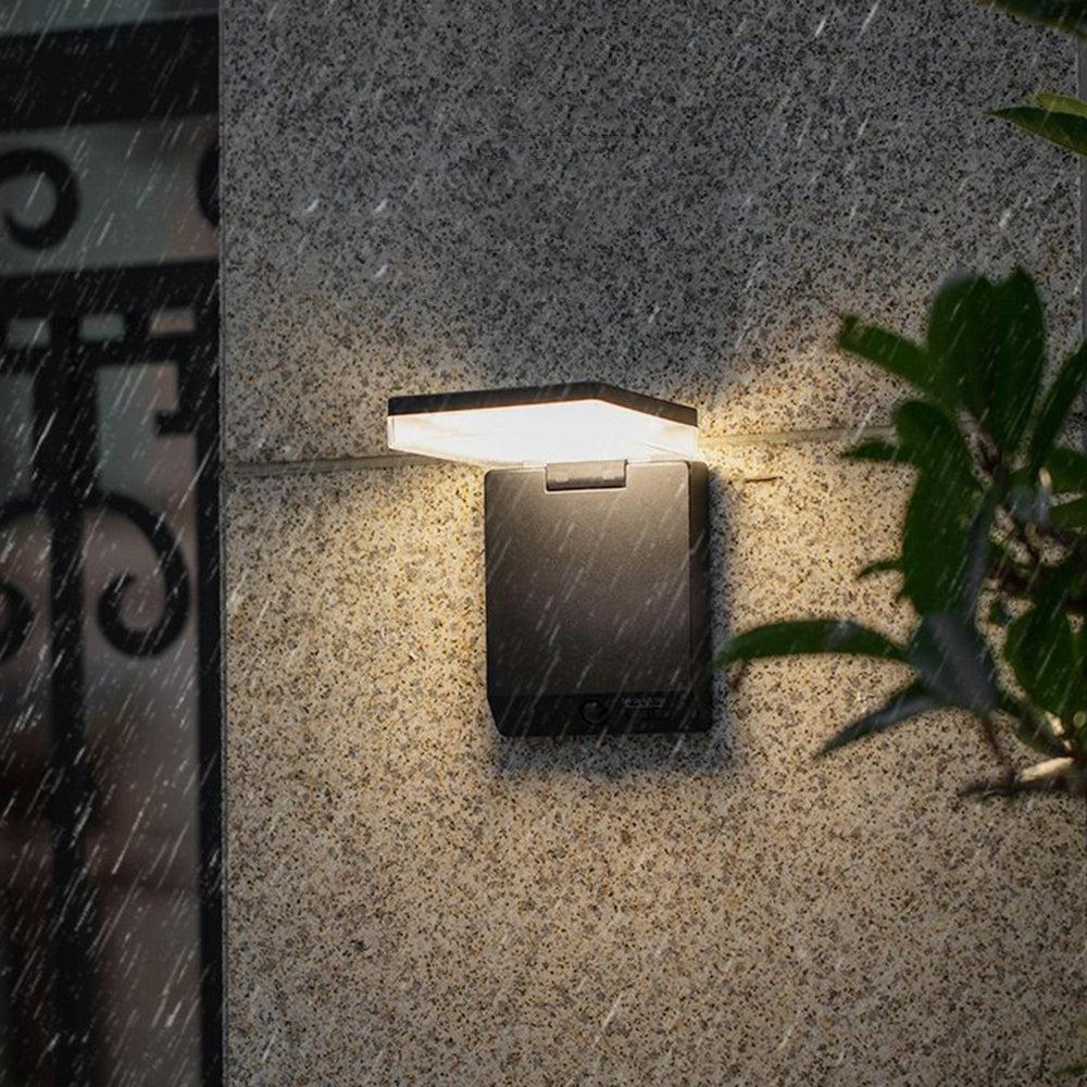 Modern Acrylic Solar Sensor  IP65 Waterproof Outdoor Wall Light