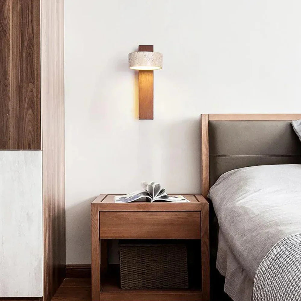 The Shine of the Palace Travertine Wall Light