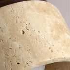 The Yellow Stone Japandi Travertine Ceiling Light
