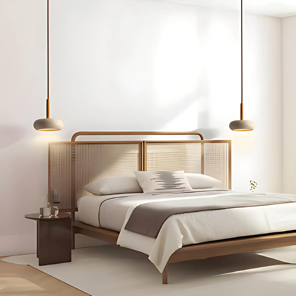 Tivoli's Enchanting Oval Travertine Ceiling Lamp