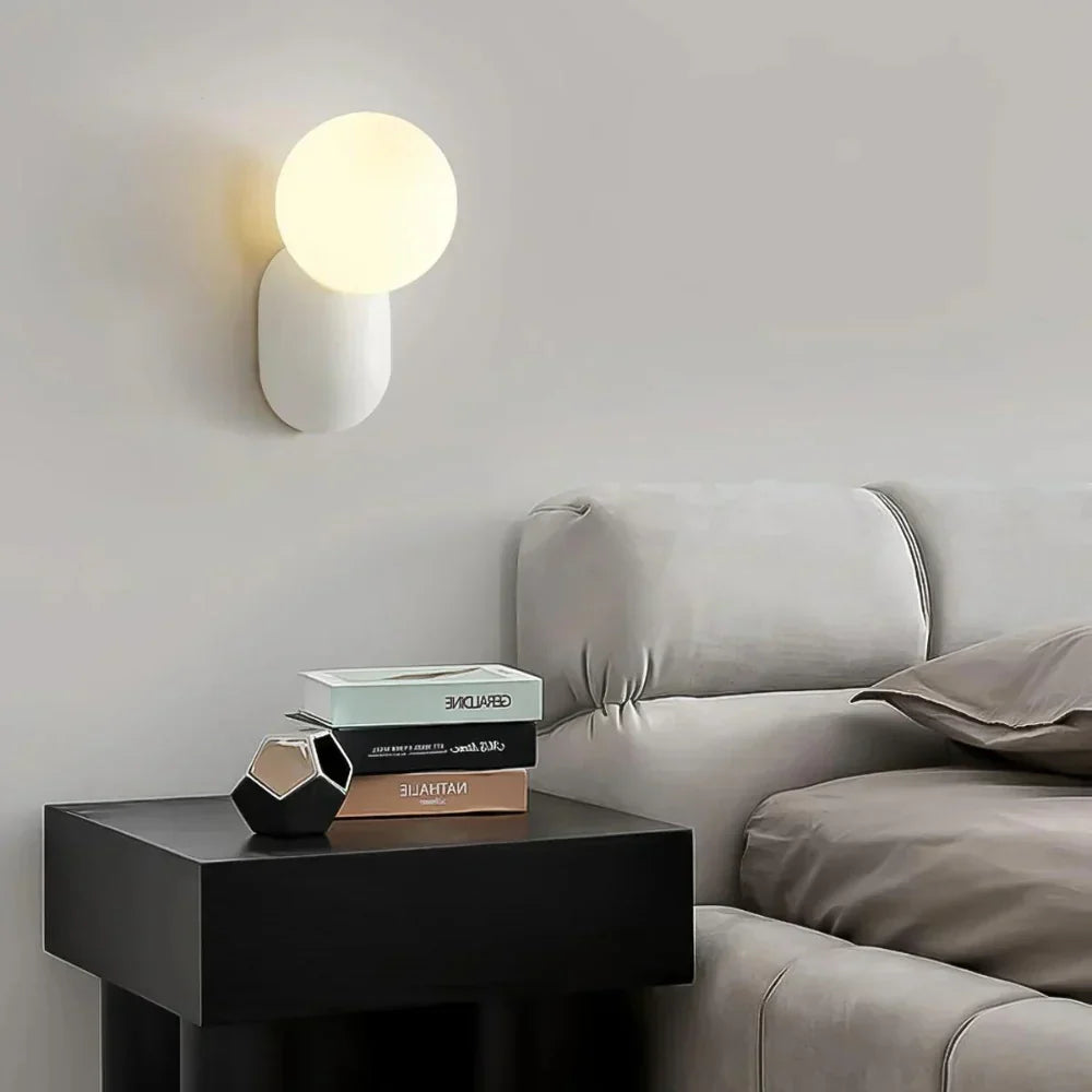 Luma Nordic Glass Orb Wall Light