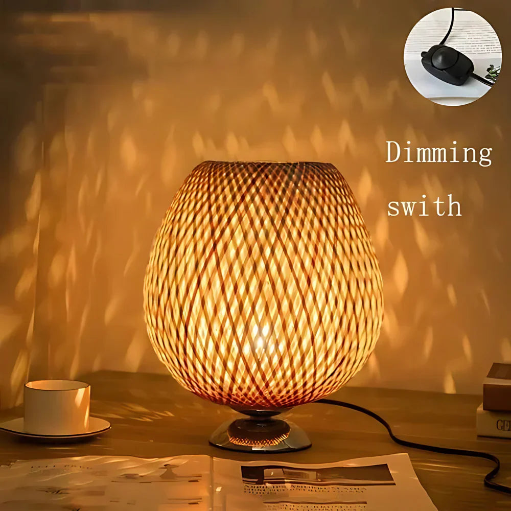 Handcrafted Sustainable Bamboo Table Lamp