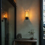 Modern Rectangular Black Wall IP65 Waterproof Outdoor Light