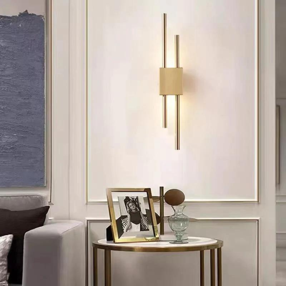 Refined Radiance Marble Accents Wall Light