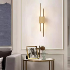 Refined Radiance Marble Accents Wall Light