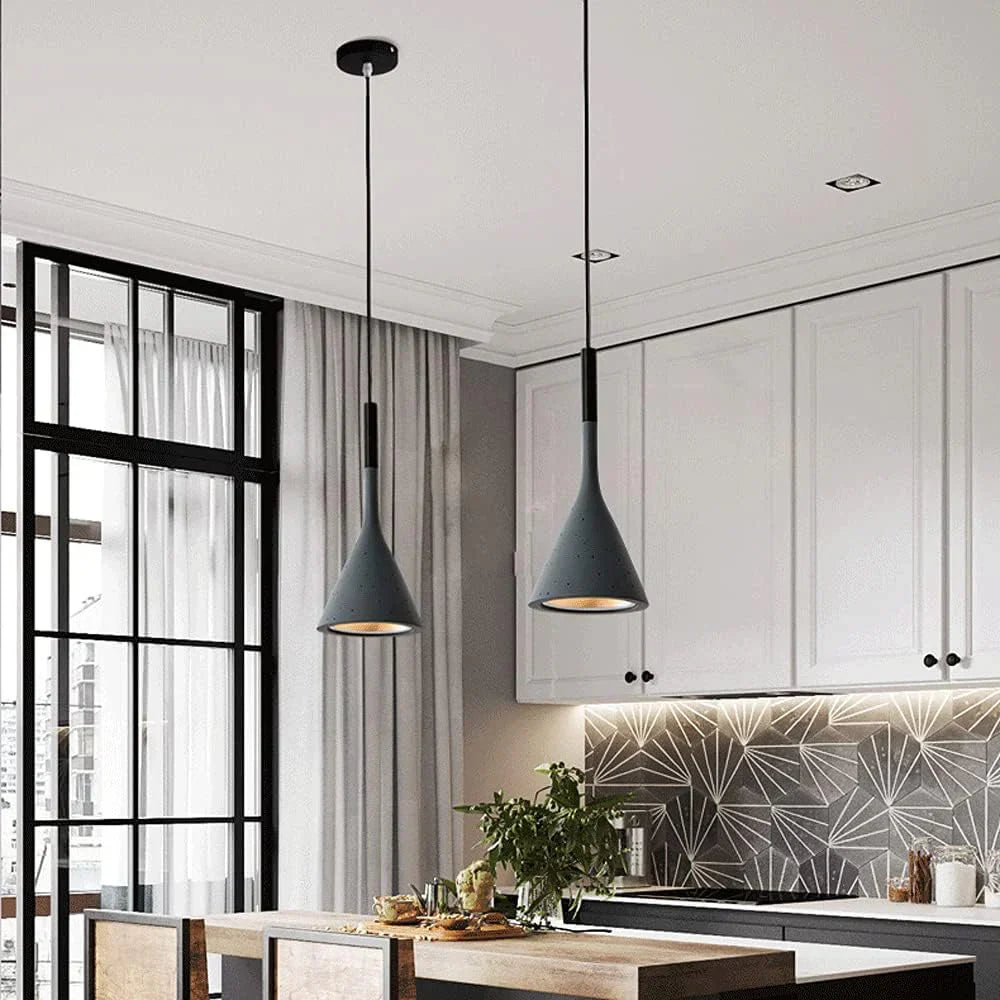 Nordic Conic Cement Scandinavian Design Pendant Light