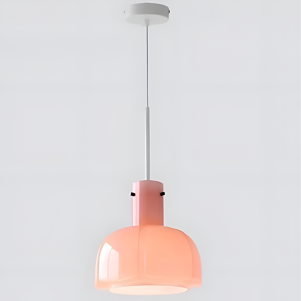 Nordic Flower Shaped Glass Pendant Light