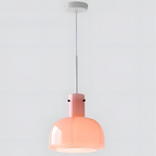 Nordic Flower Shaped Glass Pendant Light