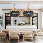 Midnight Natural Rattan Essence Pendant Light