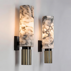 The Polished Marble Minimalist Metal Wall Light