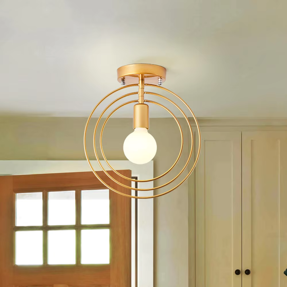 Golden Ring Ceiling Light