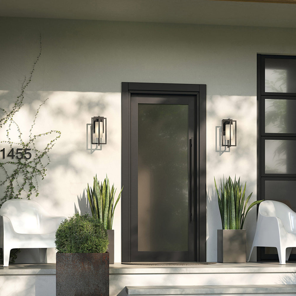 Rectangular Waterproof  Frame & Frosted IP65 Waterproof Outdoor Light