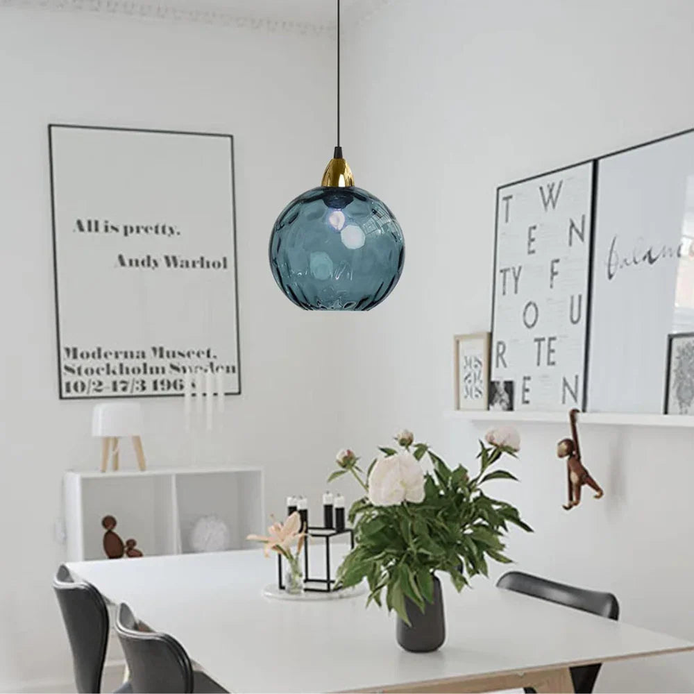 Modern LED Nordic Ceiling Glass Ball Pendant Light