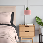 Nordic Iron Body Two-Tone Glass Pendant Light