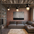 Brilliant Aluminum Industrial Ceiling Light