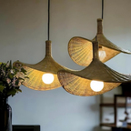 Rustic Raphia Charm Rattan Light