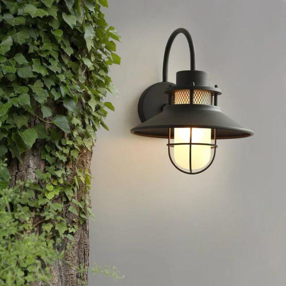 Luminous Outdoor Torch Metal Outdoor Wall Lamp