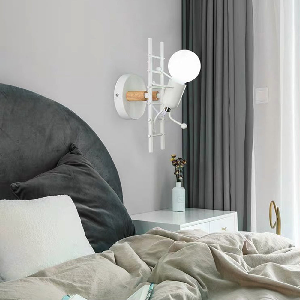 Retro Iron Art Staircase Wall Light