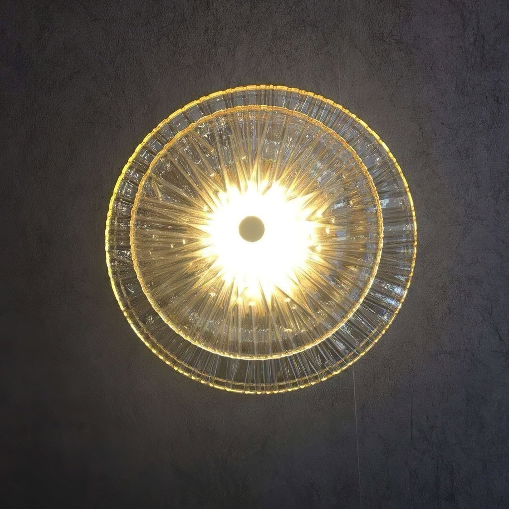 Round Crystal Wall Light