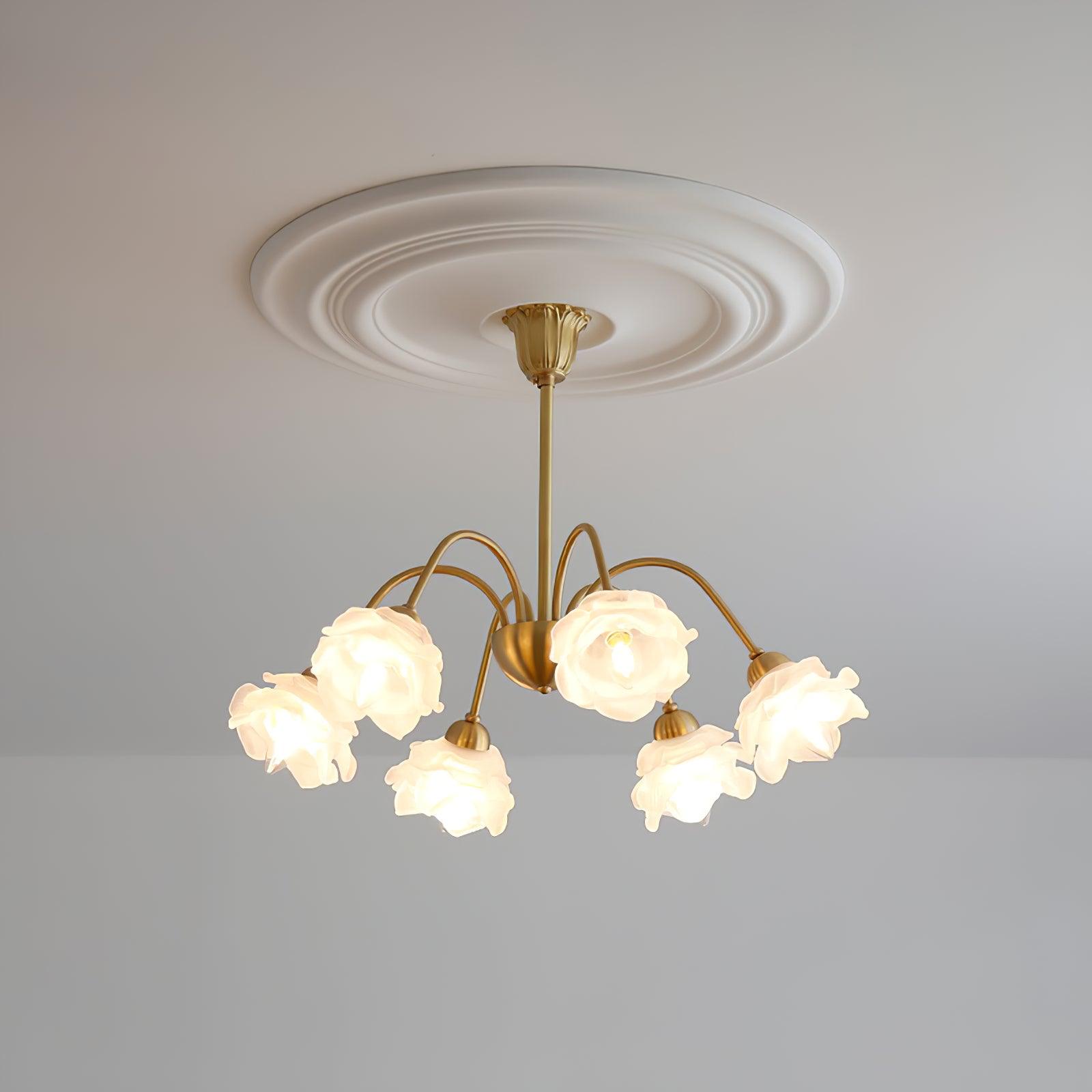 Luxurious Roses Pendant Light