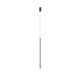 Asnara modern pendant light, black, short rod, product view