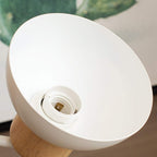 Nordic Wood Iron Shade Japandi Wall Light