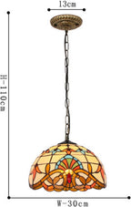 Aurelia Glow Retro Colour Glass Pendant Light