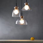 Dane Nordic Clear Glass Pendant Light