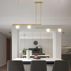 Nordic Glass Linear Luxury Pendant Light