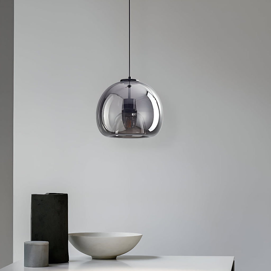 Nordic Minimalist Glass Stone LED Pendant Light