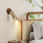Yellow Travertine Wood Adjustable Ceiling and Wall Light