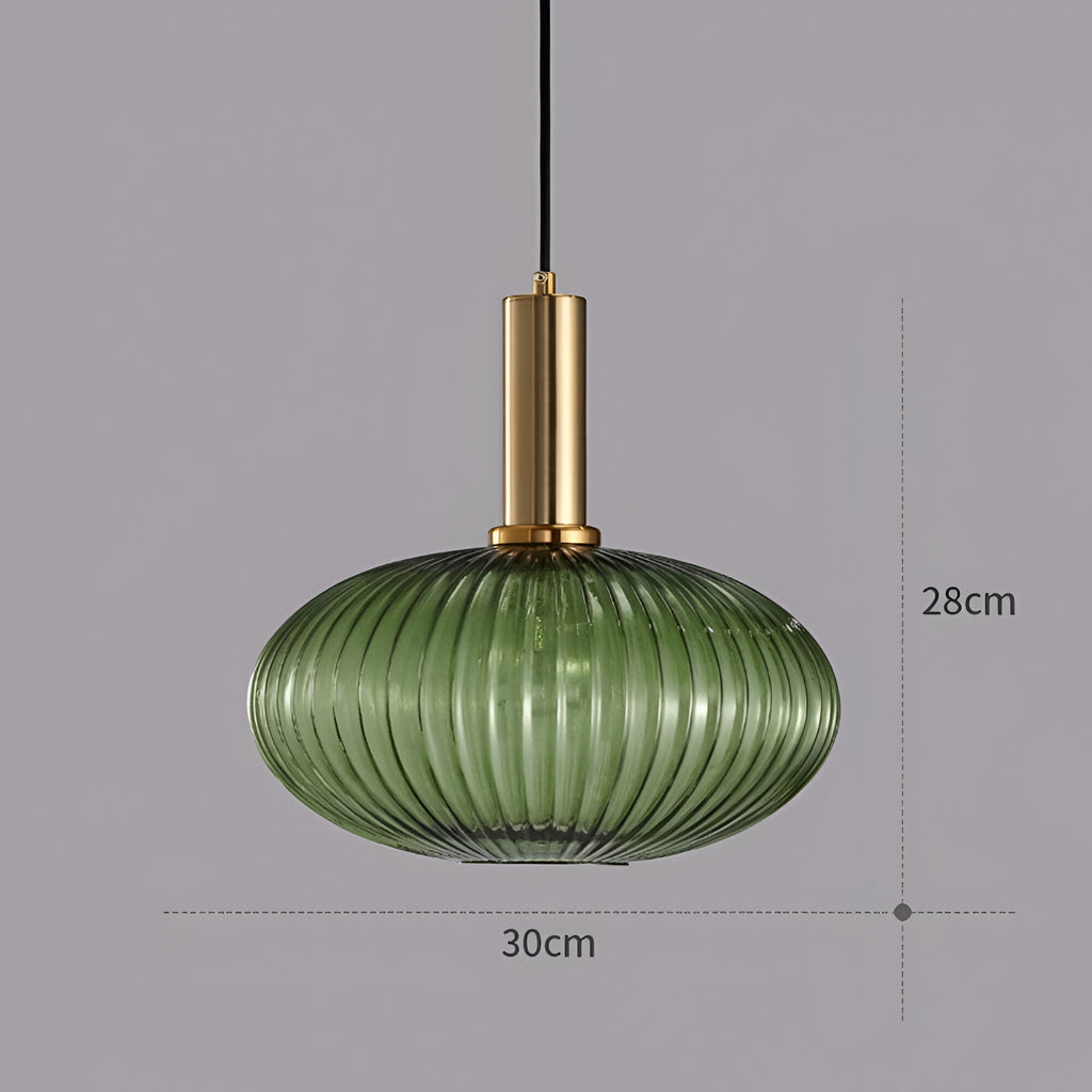 Nordic Colorful Glass Retro Pendant Light