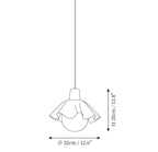 Nordic Style Wooden Flower Pendant Light