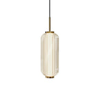 Elma Linear Striped Glass LED Pendant Light