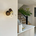 Japanese Retro Style Walnut Haughanv Wall Light