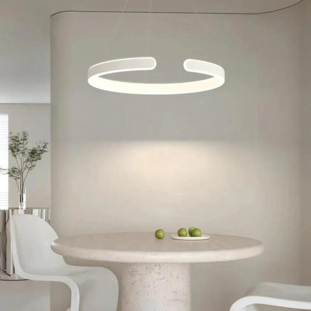 Circular Style Nordic Fused Aluminum Pendant Light