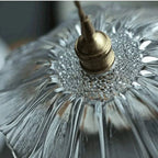 Lotus Glow Vintage Glass Pendant Light