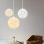 Lunar Glow Modern Glass Pendant Light