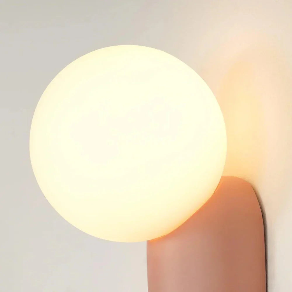 Luma Nordic Glass Orb Wall Light