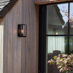 Modern Rectangular Black Wall IP65 Waterproof Outdoor Light