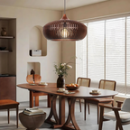The Halo of Zen Japandi Wood Pendant Light