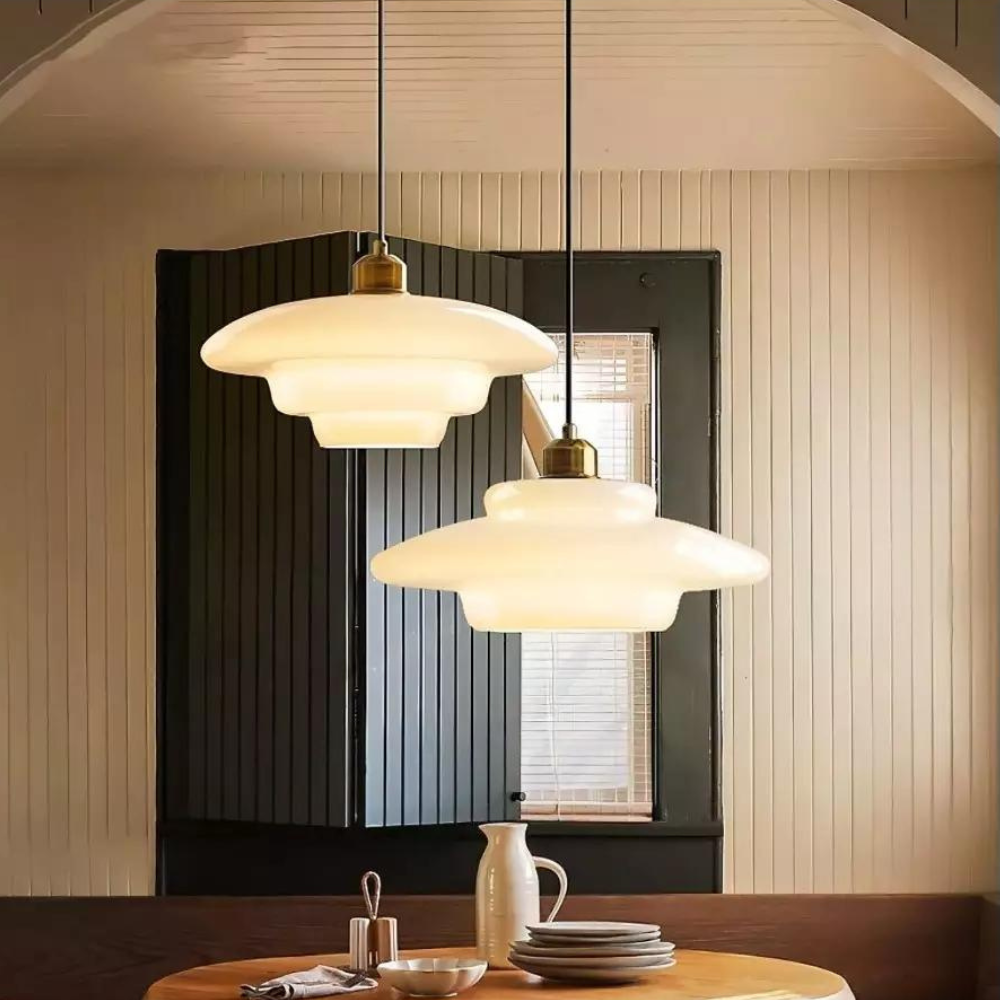 The Pearl of Art Deco Glass Pendant Light