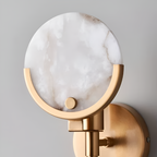 The Shine of Gold and Marble Wall Light