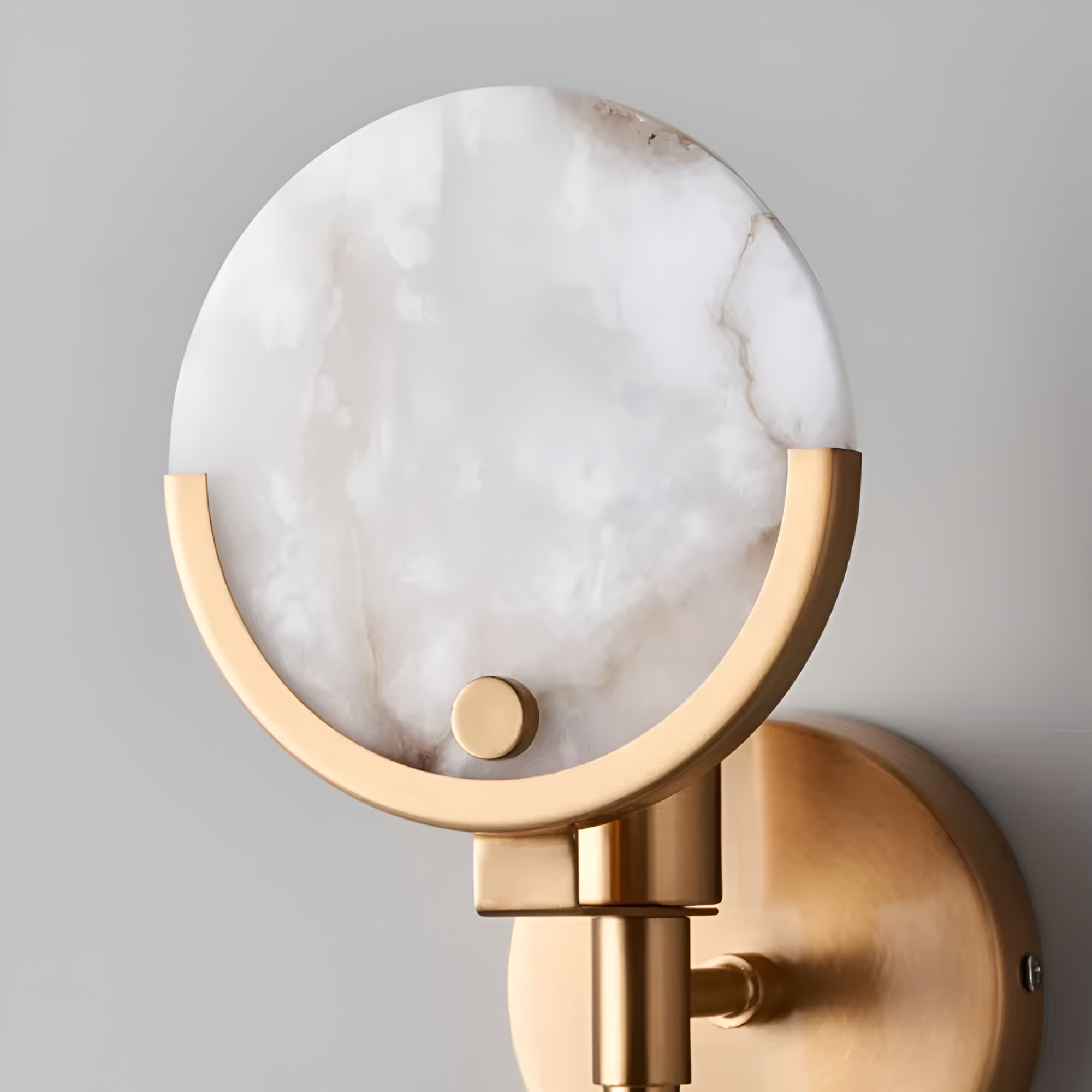 The Shine of Gold and Marble Wall Light