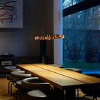 Circular Style Nordic Fused Aluminum Pendant Light