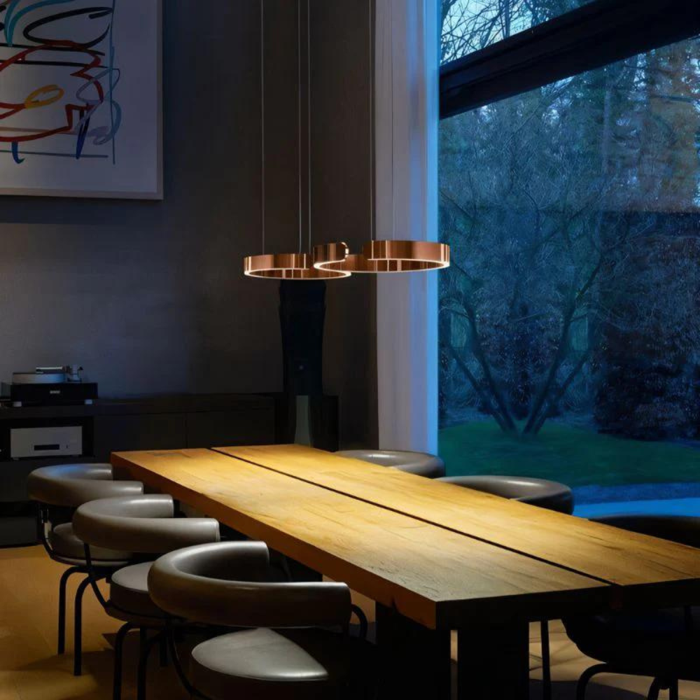 Circular Style Nordic Fused Aluminum Pendant Light