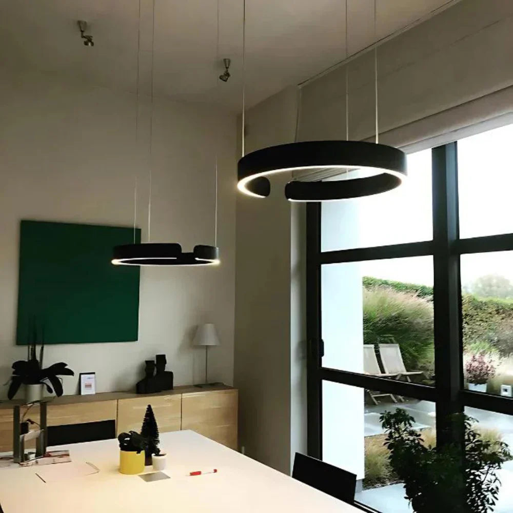Circular Style Nordic Fused Aluminum Pendant Light