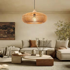 The Halo of Zen Japandi Wood Pendant Light
